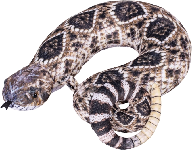 Pluszowa poduszka podróżna grzechotnik 40 cm