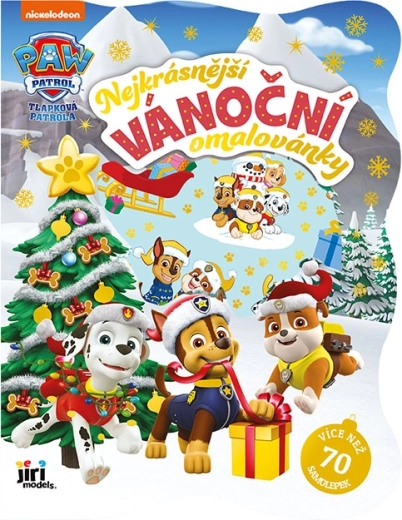 Świąteczne kolorowanki z naklejkami Psi Patrol