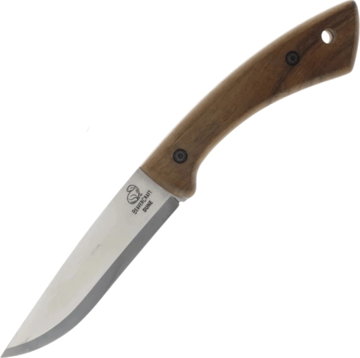 Beavercraft BSH1 nóż bushcraftowy Dune z orzechową rękojeścią i skórzanym etui