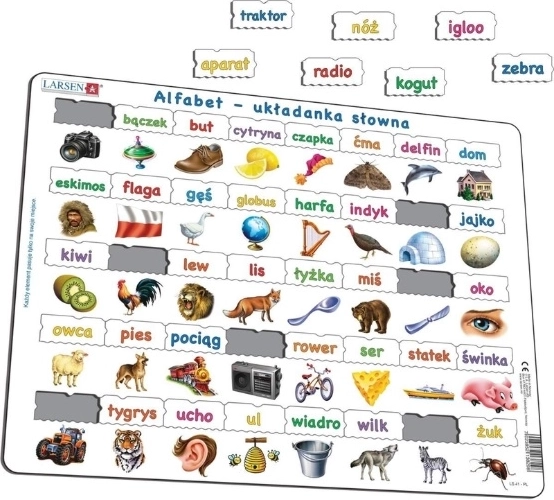 Larsen alfabet – puzzle słowne