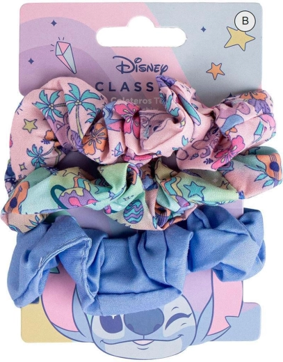Zestaw materiałowych gumek do włosów Disney Lilo & Stitch Stitch (3 szt.)