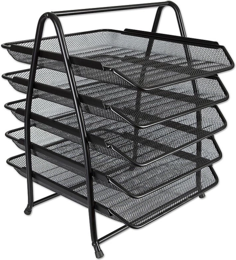 Metalowy pięcioszufladowy box Concorde, czarny