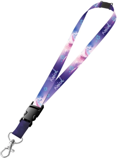 Smycz na szyję z karabińczykiem Pegaz