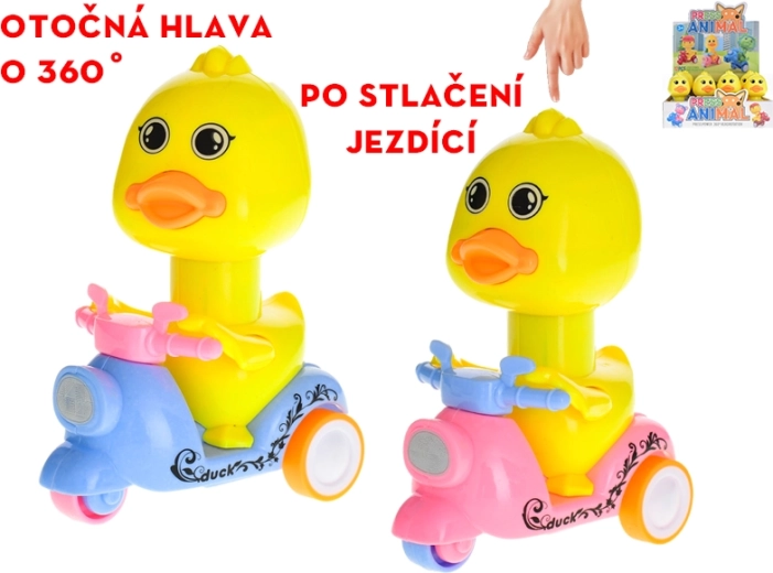 Kaczuszka dla dzieci 13 cm – ruch po naciśnięciu i obracana głowa 360°