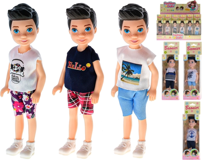 Laleczka modowa 14 cm – plastikowa figurka z przegubami do kreatywnej zabawy