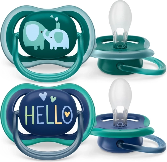 Philips Avent smoczek Ultra Air 18m+ słoń (2 szt.)