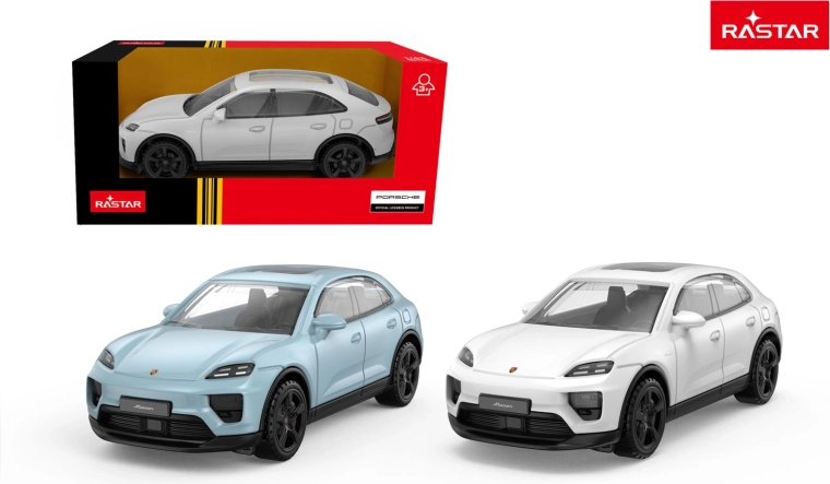 Model auta Porsche Macan Rastar 1:43 biały - 1 szt.