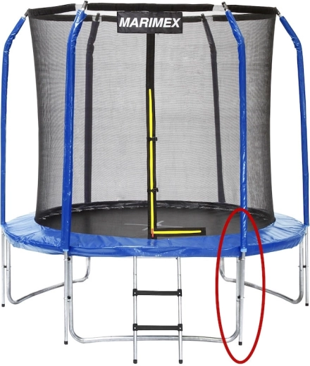 Marimex – zapasowa dolna rurka słupka siatki ochronnej do trampoliny 366 cm