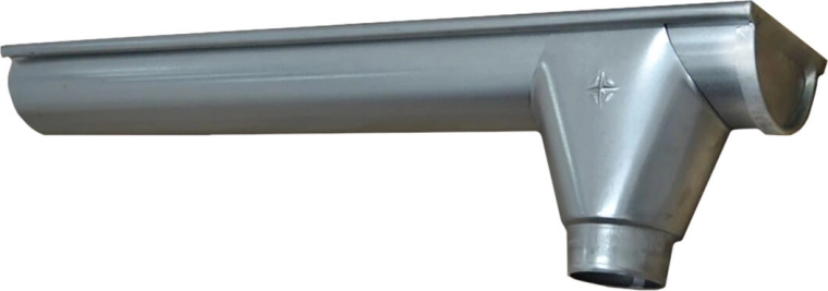 Końcówka rynny prawa P+V 330 mm, stal ocynkowana, 1 m