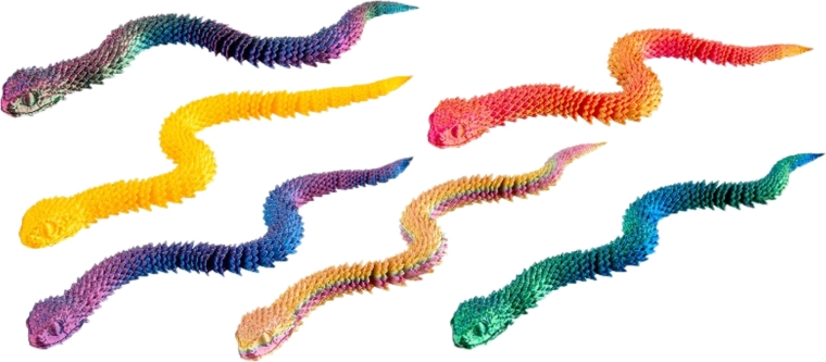 Magiczny 3D wąż żmija 30 cm