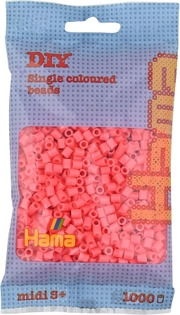 Hama Midi koraliki do prasowania jasnoróżowe 1000 szt.