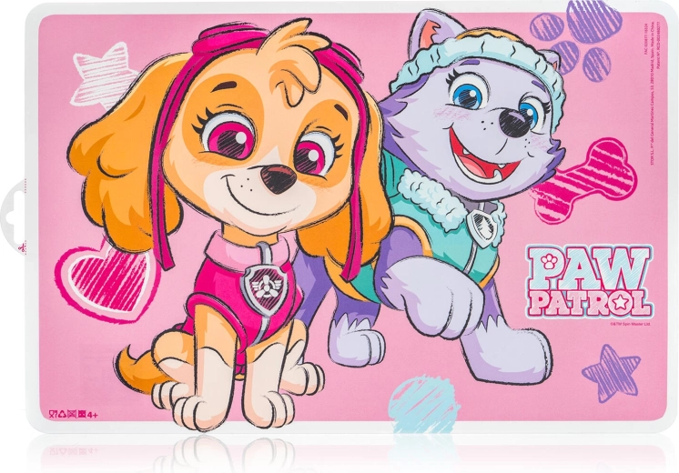 Plastowa dziecięca podkładka PAW PATROL Girl 43 × 28 cm