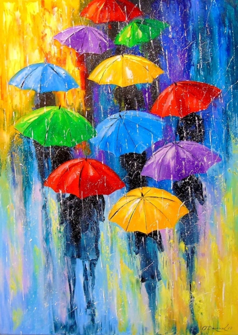 Puzzle Deszczowy dzień 1000 elementów