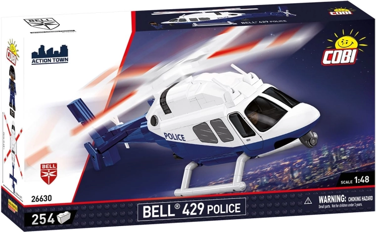 Cobi Bell 429 policyjny śmigłowiec 1:48 (254 elementy)