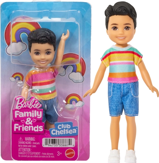 Barbie Chelsea chłopczyk – mały brunet, laleczka 14 cm