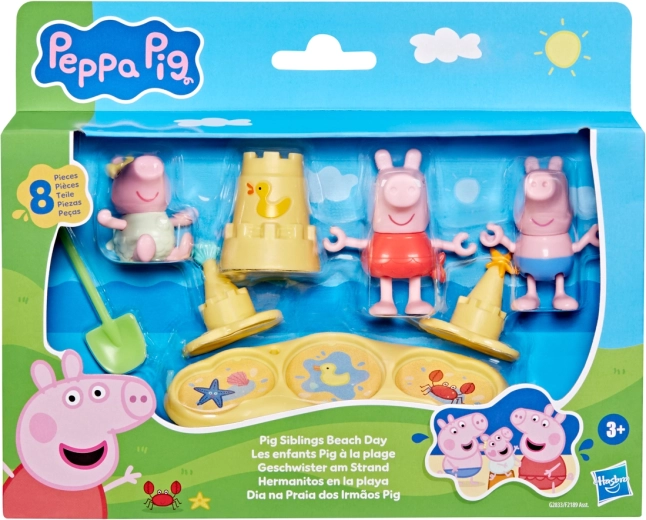 Hasbro Świnka Peppa Pig Rodzeństwo na plaży