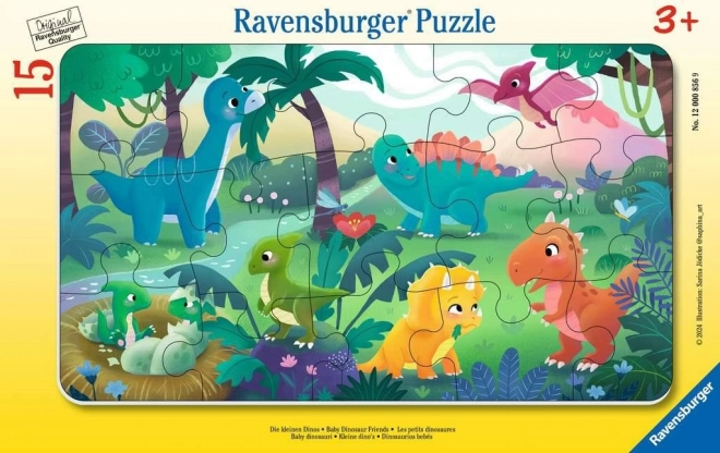 Puzzle Urocze Dinozaury 15 elementów Ravensburger