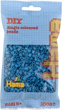 Hama midi koraliki do prasowania 1000 szt. lazurowoniebieskie