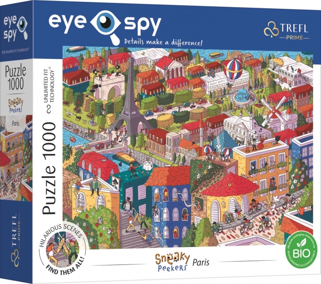 Puzzle Trefl Eye-Spy Sneaky Peekers Paryż 1000 elementów