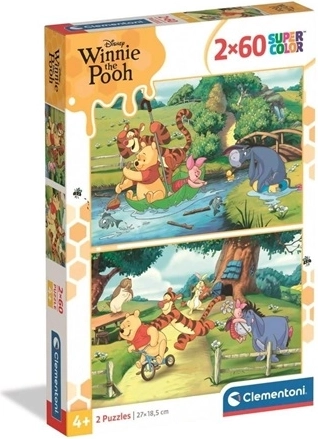 Puzzle Clementoni 2×60 elementów Kubuś Puchatek