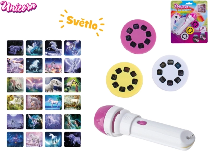 Unicorn projektorowa latarka z obrazkami jednorożców