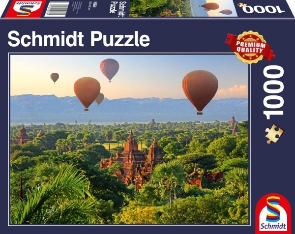 Puzzle balony nad Mandalay 1000 elementów