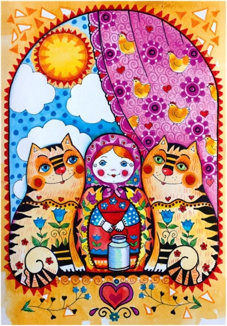 Puzzle Matryoshka 500 elementów ANATOLIAN