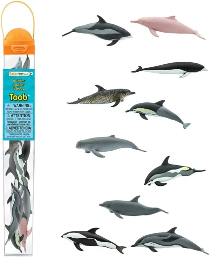 Safari Ltd. tuba z figurkami delfinów (10 szt.)
