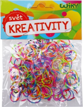 Magiczne prążkowane gumki do zaplatania mix kolorów