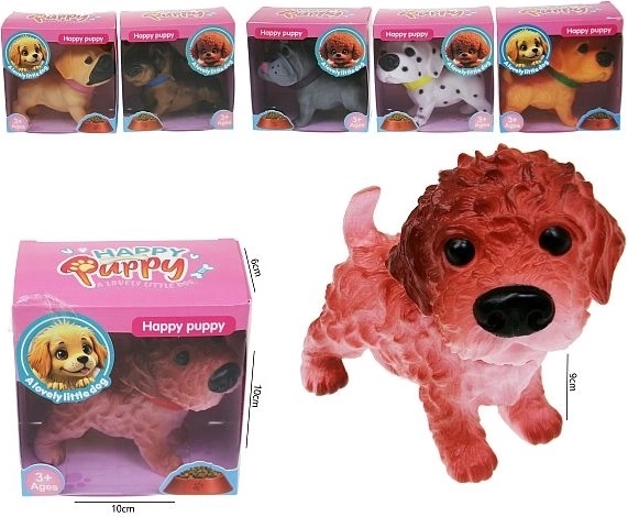 Figurka pieska Happy Puppy 10 cm (losowy wybór)
