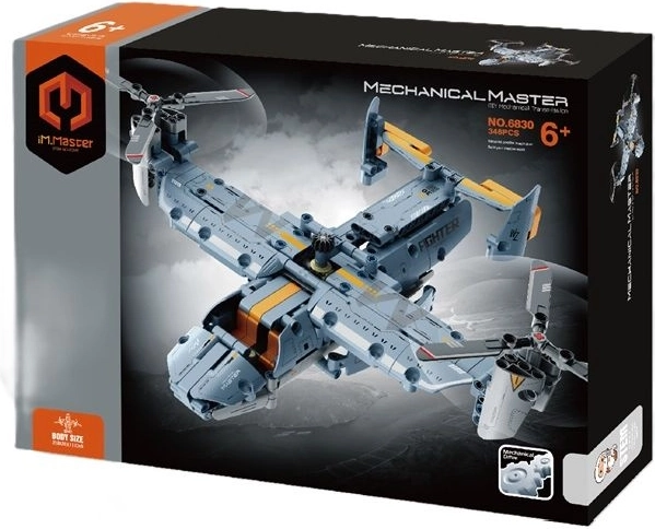 Klocki konstrukcyjne iMaster Mechanical Master transportowy samolot Osprey - 1 sztuka