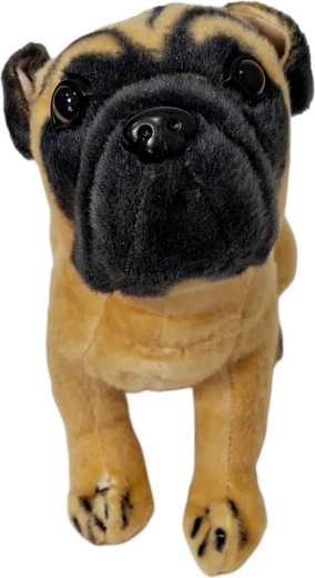 Pluszowy pies mops - 1 sztuka