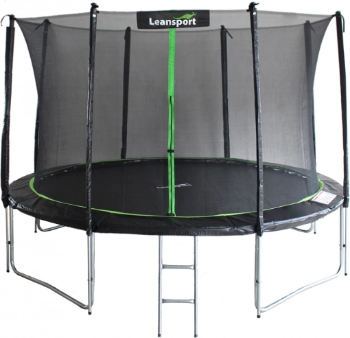 Ogrodowa trampolina LEAN SPORT PRO 14 ft (426 cm) z siatką i drabinką