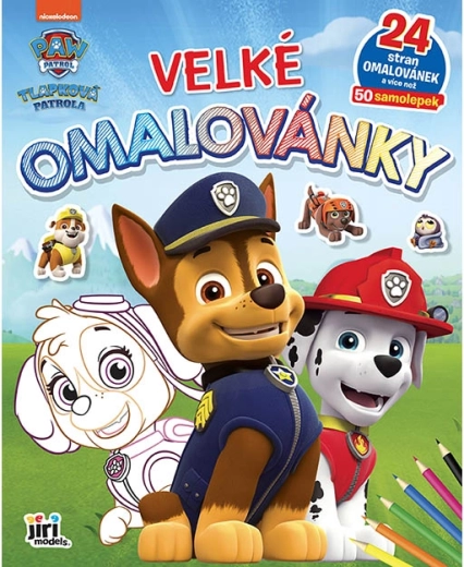 Wielka kolorowanka Psi Patrol z naklejkami