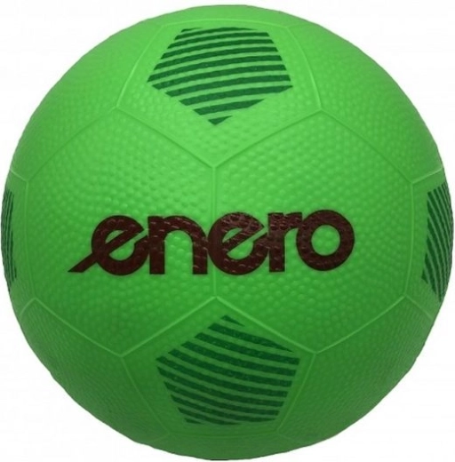 Gumowa piłka nożna Enero 22 cm zielona