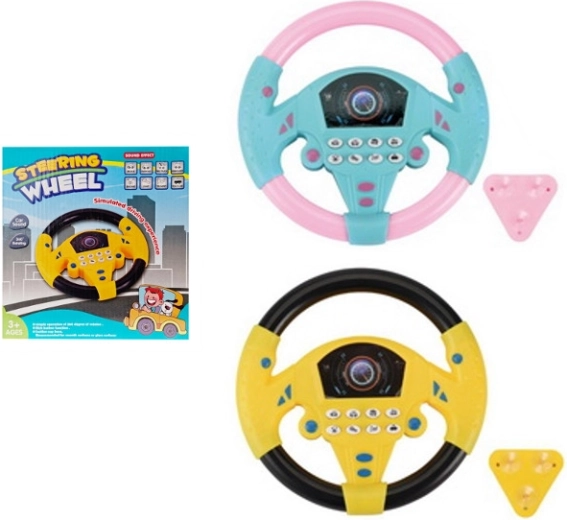 Dziecięca kierownica z funkcjonalnymi przyciskami na baterie