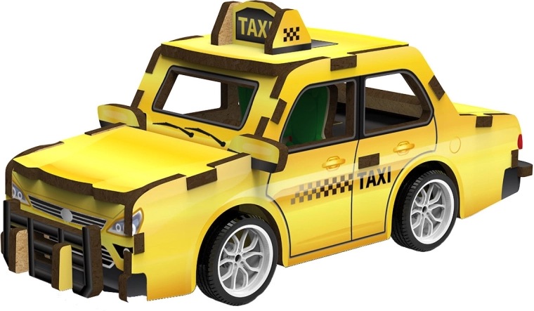 2Kids Toys 3D drewniana układanka taxi