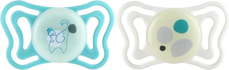 Chicco smoczki Physioforma Light silikonowe ortodontyczne neutralne 6–16 mies., 2 szt.