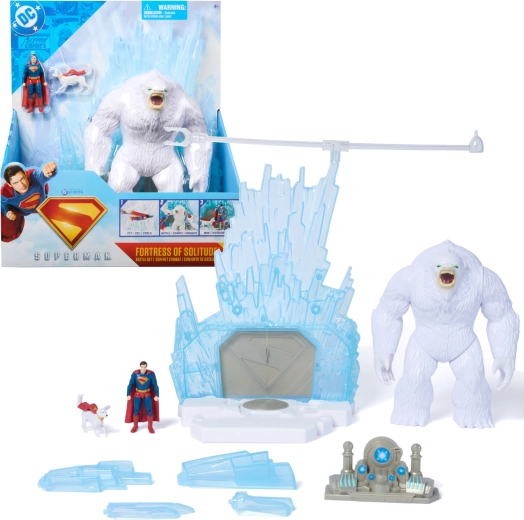 Zestaw do zabawy DC Comics Superman – Twierdza Samotności z 3 figurkami i akcesoriami