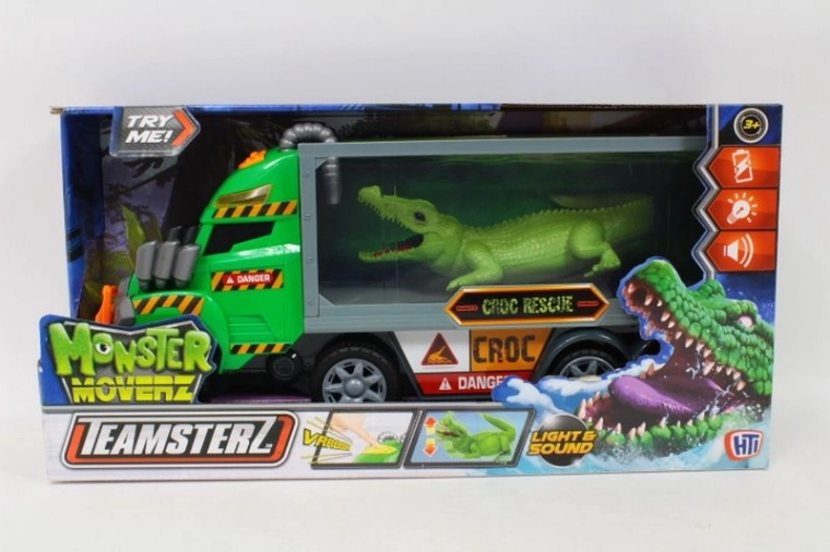 Teamsterz Monster Moverz ciężarówka z krokodylem – światło i dźwięk