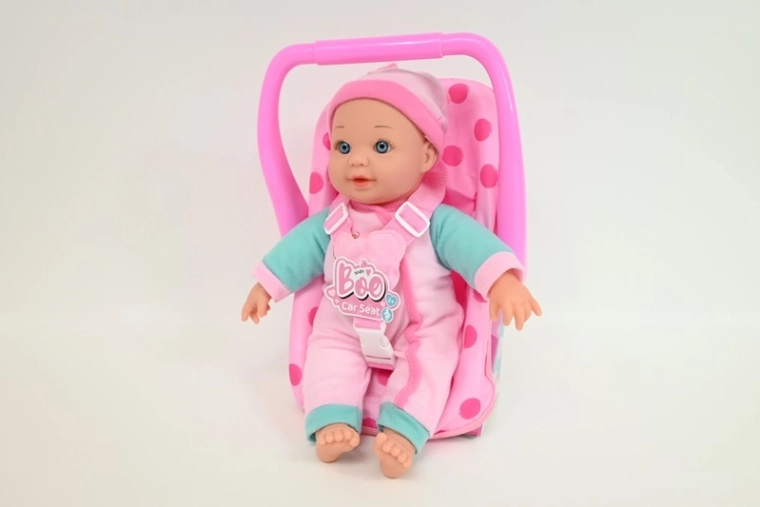 Lalka Babyboo z dźwiękami 28 cm z nosidełkiem