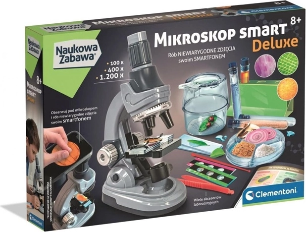 Clementoni Naukowa zabawa mikroskop Smart deluxe