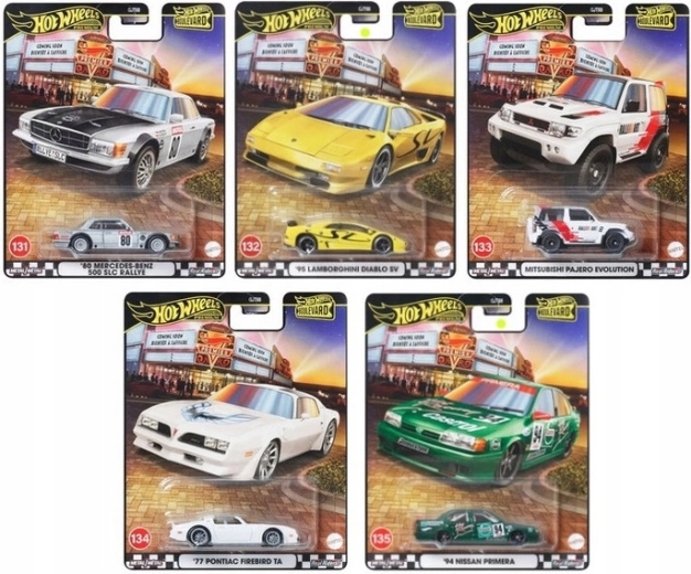 Hot Wheels Premium Boulevard – metalowe kolekcjonerskie modele 1:64 z oponami Real Riders