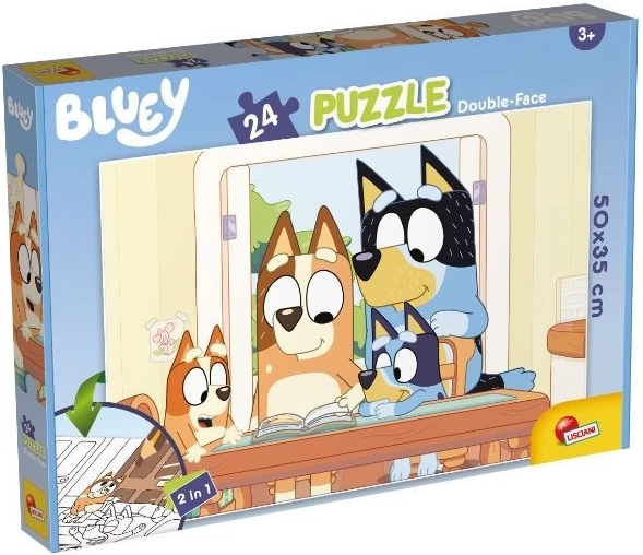 Bluey 24‑elementowe puzzle podłogowe