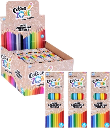 Mini kredki kolorowe – zestaw 4 szt.