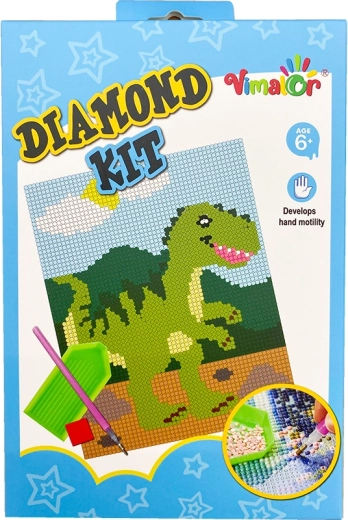 Diamentowe malowanie BABY Dino – kreatywny zestaw dla dzieci