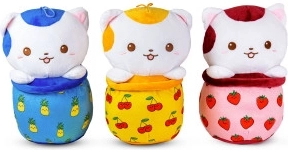 Pluszowy kotek w bubble tea, 30 cm - 1 szt.