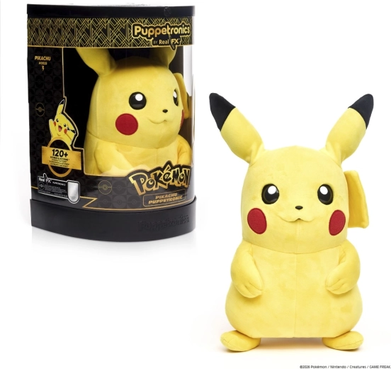 Pokémon Pikachu RealFX Puppetronic – interaktywna pluszowa pacynka