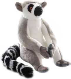 Pluszowy lemur z zapięciem na rzep 21 cm eco-friendly