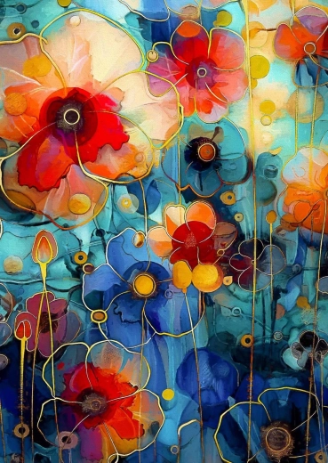 Puzzle Enjoy Jej ogród dzikich kwiatów 1000 elementów